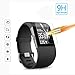 (Pack of 4) Tempered Glass Screen Protector for Fitbit Surge, Akwox [0.3mm 2.5D High Definition 9H] Premium Clear Screen Protective Film for Fitbit Surge Fitbit Surge Fitness Superwatch