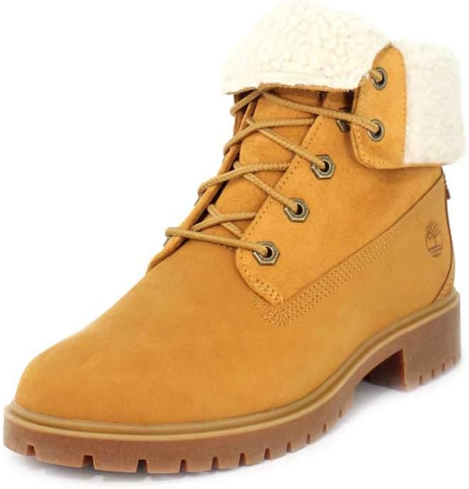 Timberland Women's Jayne Waterproof Teddy Fleece Fold Down Fashion Boot