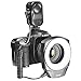 NEEWER® 48 Marco LED Ring Light with 6 Adapter Rings (49mm, 52mm, 55mm, 58mm, 62mm or 67mm) for Macro Canon/Nikon/Sony/Sigma/Tamron Lens