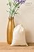 Ling's moment 25pcs 5x7 Inch Natural Clear Cotton Muslin Favor Bags for Wedding Bridal Shower Bachelorette Party Favor Gifts