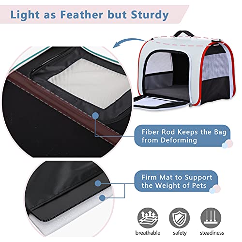 A4Pet Rabbit Carrier Bunny Carriers,Airline Approved Lightweight SoftSided Portable Small