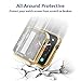 Hianjoo [4 Packs] Screen Proetctor Cover Case Compatible with Apple Watch 44mm, All-Around Soft Protective Screen Protector Bumper Cover Replacement for iWatch Series 5/4 - Clear/Black/Silver/Gold