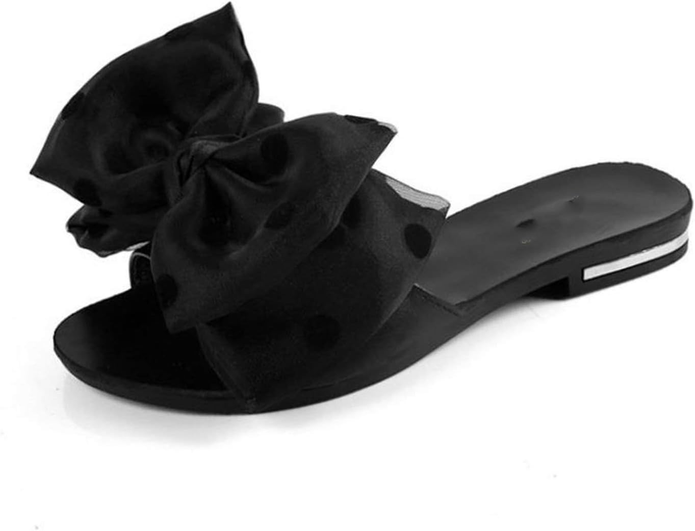 Happy Towns Women's Flat Sandals Bowtie Slipper Flats Sandal Open Toe Summer Women Sexy Party Beach Footwear