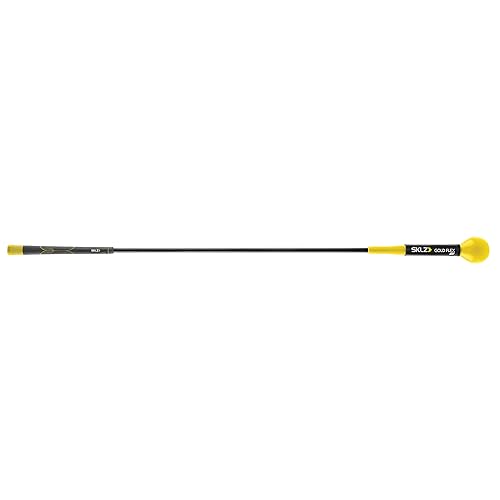 SKLZ Gold Flex Golf Swing Trainer and Warm-Up Stick - Essential Golf Accessories for Golfers, 48"/40” Golf Equipment for Distance, Balance Building, Power & Grip Training, Portable & Course-Legal