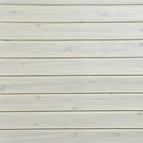 DELISI 5PCS Self-adhesive 3D Flexible Wood Texture Peel and Stick Wallpaper Panels PE Foam Decor for Living Room, Bedroom and TV Sofa Background(27.6"x 30.3",White Wood)