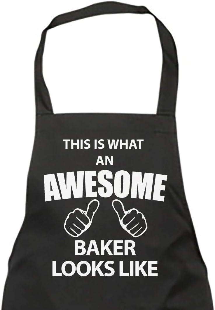 60 Second Makeover Limited This Is What An Awesome Baker Looks Like Black Apron Novelty Gift Chef House Warming Kitchen Present Mothers Day
