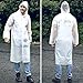 KKTICK Rain Poncho for Adults, Reusable Emergency Raincoat with Hoods, Sleeves and Buttons, Thicken Waterproof Men Women Clear Ponchos for Outdoors, Theme Parks, Hiking, Camping, School - 2 Pack