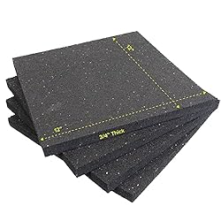 EKON 4-Pack RV Leveling Rubber Pads 12x12x.75