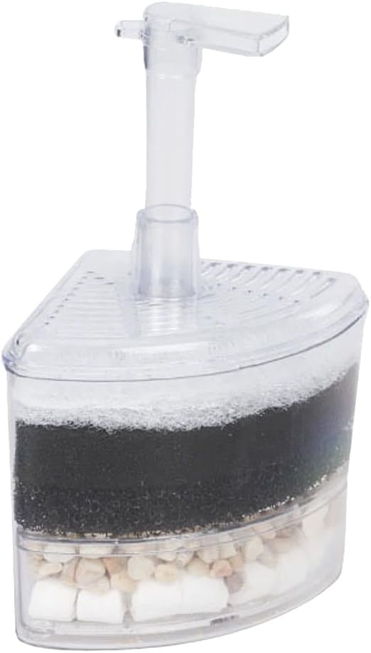 Aquarium Fish Tank Corner Filter w/ Filter Media Amazon.co.uk Pet
