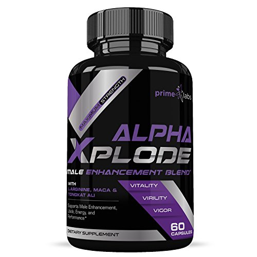 Alpha Xplode Natural Testosterone Booster For Men For Muscle Growth to Increase Stamina, Energy and Strength, Ideal for Bodybuilders - 60 Capsules