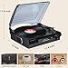 Vinyl Record Player with Bluetooth Output Input,Turntable for Vinyl Records with Speakers USB Digital TS FM Radio Counter Weight Speed Adjust