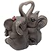 Loving Elephant Couple Figurine with Together Forever Sign and Heart Shape Trunks for Decorative Girls Bedroom Decor Statues Or Romantic Anniversary & Valentine's Day Gifts for Girlfriend and Women