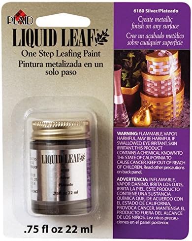 Liquid Leaf Paint One Step Leafing Paint, 0.75-Ounce, Original (Silver)