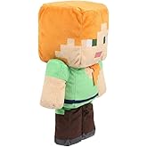 Pixel-Style Game Basic Plush Character Soft Toy, Video Game-Inspired Collectible Plushies Gifts for Kids & Fans (Alex)
