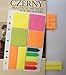 Sticky Notes Pad (Twin Pack) | Assorted Shapes 25 Per Pad | 11 Squares and Long Rectangles and Arrow Page Markers | Yellow Pink Green Orange Blue Red Colours