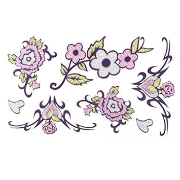 Amazoncom Edealmax Motif Fleur Femmes Body Art Bras