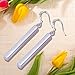 925 Silver Stud Earings Long Stranght Square