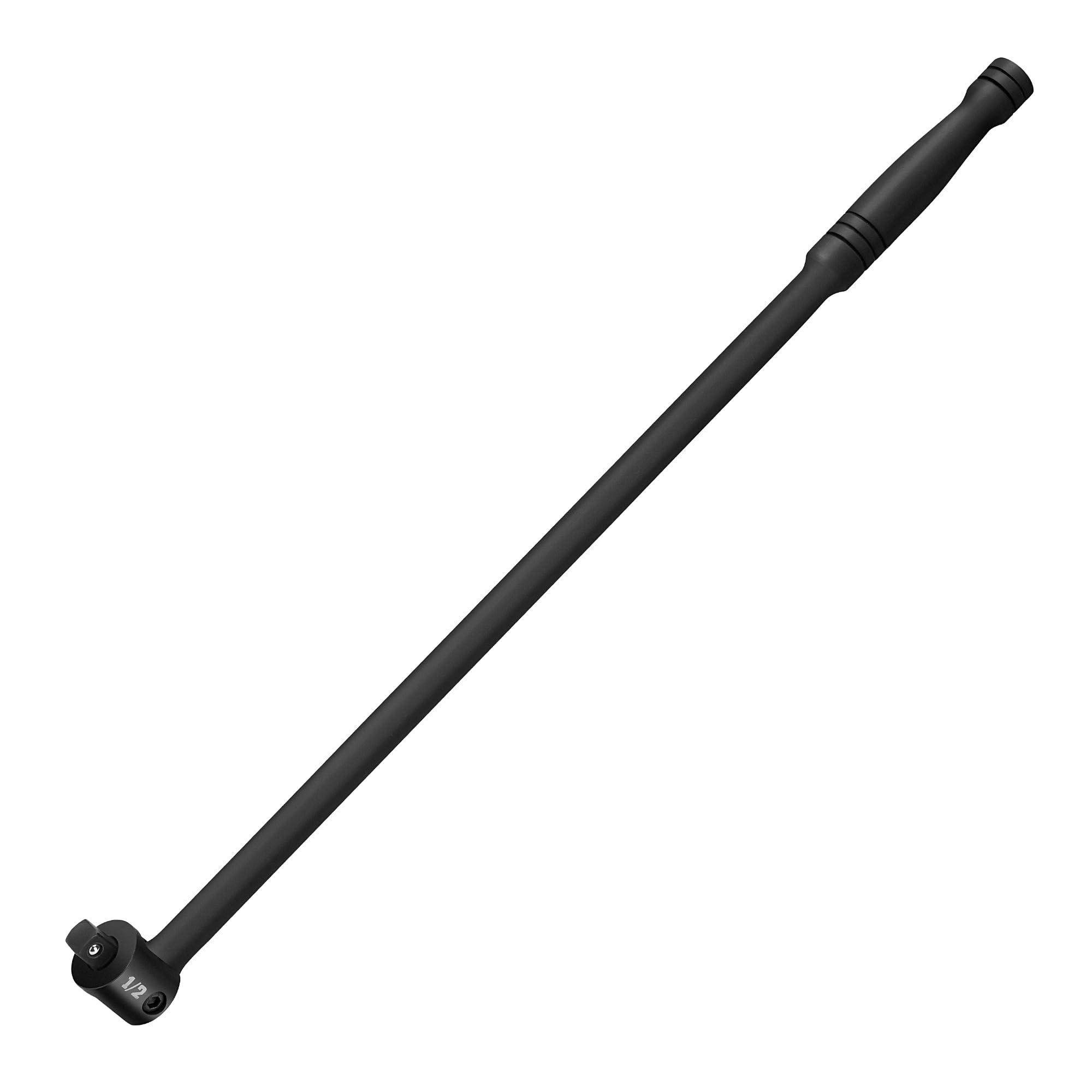 DURATECH 1/2" Heavy Duty Breaker Bar, 600mm Breaker Bar, Knuckle Breaker Flexi Bar, with Flexible Handle, Socket Wrench for Wheel Nut Spanner (Black)