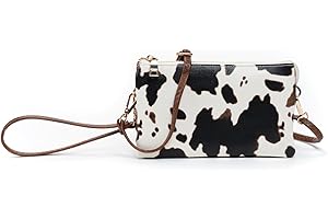 JEN & CO. Riley Small Crossbody Bags Vegan Leather Wristlet Wallets Clutch Purses Shoulder Handbag for Women