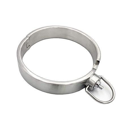 Artool Bondage Halskette Abschließbarer Halsschutz Fetisch Choker Edelstahl Slave Choker Roleplay,InnerDiameter117mm