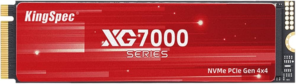 KingSpec 2TB PCIe4.0 M.2 2280 NVMe SSD 7400/6600 MB/s PS5 Desktop