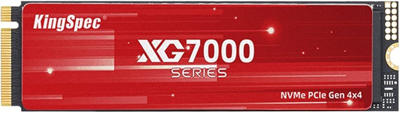 KingSpec 2TB PCIe4.0 M.2 2280 NVMe SSD 7400/6600 MB/s PS5 Desktop