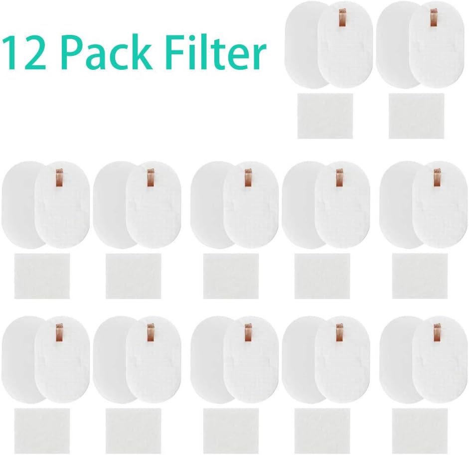 Eztronics Corp Replacement Filter Kit Set Compatible with Shark Rocket Powerhead Vacuum Model AH400, AH400C, AH401, AH401C, AH405 AH452, AH452W, AH454, AH454Q. Compare to Part XFFH400, 12 Sets
