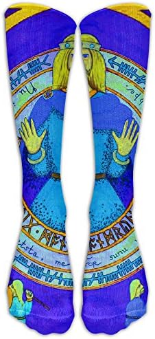 Bragi Badge God Of Poetry And Music Nordic Mythology Mens Socks Womens Socks 40cm