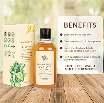 bella vita organic c glow face wash