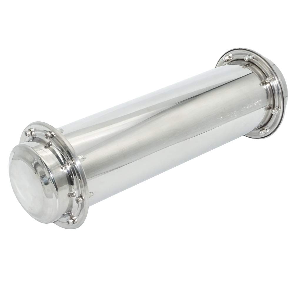 moumou Time Capsule Anti-Corrosion Waterproof Stainless Steel Capsule Container Durable Lock Container for Future (16.3 inch / 41.5cm)