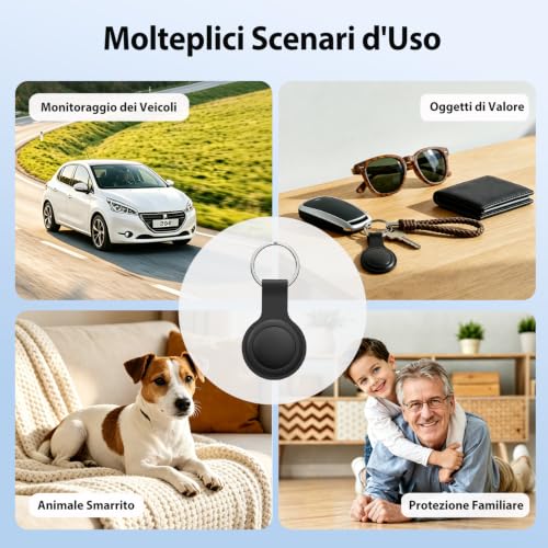 2026 Mini GPS Cat Tracker - Flexible Cat GPS Collar without Subscription (Historical 3 Day Tracking), GPS Dog Collar with Real Time Tracking and Waterproof, Compatible with iOS/Android, Black