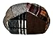 Wonderful Fashion PoPoShop6 Men's Multi Pattern Patchwork Wool Blend Newsboy Ivy Golf Hunting Hat