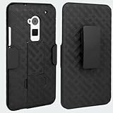 OEM Holster HTC One Max 6600 Case 3-in-1 Combo Includes Protective Case and Belt Clip Holster with Integrated Viewing Stand (Black)