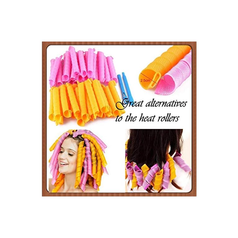 28 Pieces Hair Curlers Rollers No Heat Spiral Curls Rollers for Hair