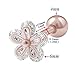 bodyjewellery 1 Piece 16g 1/4 Cartilage Earring Stud Flower Barbell Forward Heilix Tragus Lobe Auricle Cartilage Bar Surgical Steel CZ - RG AAXJ