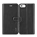 TUCCH iPhone 6s Plus Case, Leather Case for iPhone 6s / 6 Plus (5.5 inch), Slim Wallet Cases Flip Folio Book Cover with Credit Card Slots, Stand Holder, Magnetic Closure, Black