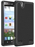 ZTE Lever Case, LK [Shock Absorption ] Impact Resistant Hybrid Dual Layer Armor Defender Protective Case Cover for ZTE Lever LTE (Black)