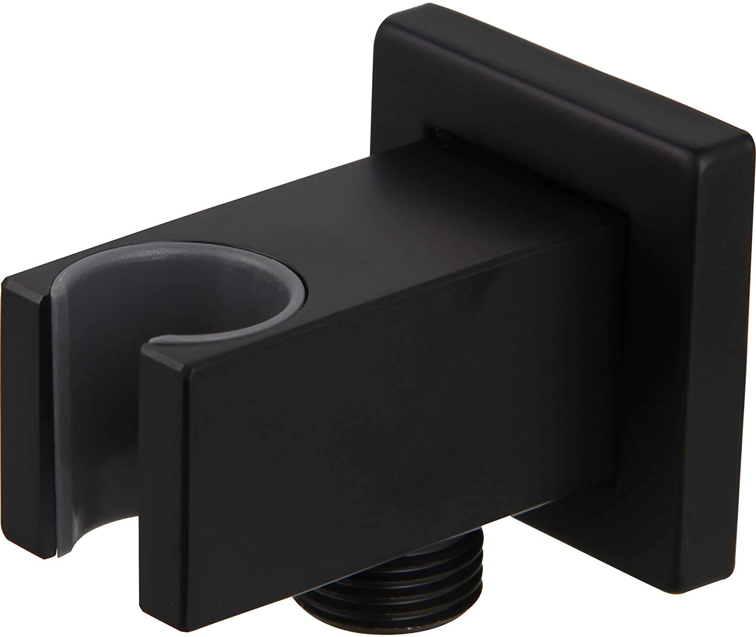 RXXR Brass Wall Mount Swivel Handheld Shower Holder, Matte Black Finish, G 1/2 inch Connections