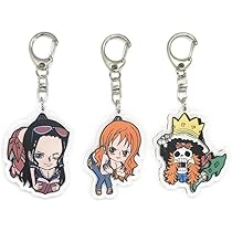 Amazon Com Ebty Dreams Inc Set Of 3 Op Acrylic Keychain Nami Soul King Brook Nico Robin V1 Clothing Shoes Jewelry