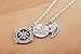 Udobuy®2 Pcs Silver Best Friends No Matter Where Compass Necklaces Set Heart Best Friend Gifts for Teen Girls BFF Friendship Necklaces
