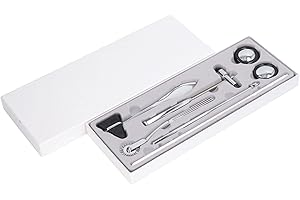 GOTOTOP Neurological Reflex Percussion Set, 5-Piece Stainless Steel Diagnostic Kit with Hammer, Pinwheel for Nurses, Students