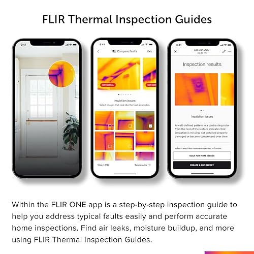 FLIR ONE Gen 3 - Thermal Imaging Camera for Android Smartphones (USB-C): Use for Home Inspection, HVAC, Automotive, Machine Industries and More