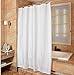 YOLOPLUS+ Shower Curtain Liner White 72 x 78 Inch Weighted Hem Extra Long Polyester Fabric with 12 Hooks Included for Bathroom Shower Stall,Bathtubs and Hotel,Gym,Swimming Pool