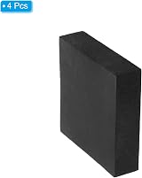 PATIKIL Rubber Anti-Vibration Pads 4 Pcs Square 4x4x1 inch for HVAC Air view 3