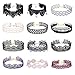 Tpocean 12 Pieces Choker Necklaces Set Tattoo Lace Necklace Colorful Choker