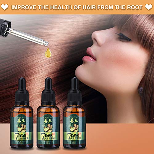 LIUMY Ginger Germinal Oil, Hair Growth Serum-Ginger Essential Oil, Hair Loss Treatment for Women and Men Dense Thicken Hair (30ml)
