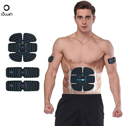 OSWIN Abdominal Muscle Trainer Abs Toner Ab Toning Belt EMS muscle stimulator Muscle Toner Waist Trainer Belly Support Belt Core Training Gear Gym Workout and Home Fitness Apparatus