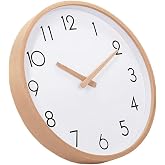 EXKOKORO 12 Inch Wall Clock Battery Operated, Simple Minimalist, Silent Non-Ticking, Decorative Modern Wall Clock for Living Room Bathroom Bedroom Kitchen Office School