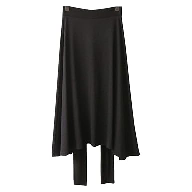 Amazon レギンス付きスカート レディース ロングスカート 冬春