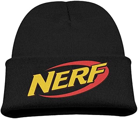 Boy Nerf Logo 85% Cotton Slouchy Beanie Black